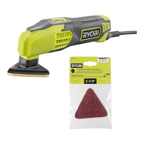 ryobi sander paper|sandpaper for ryobi detail sander.